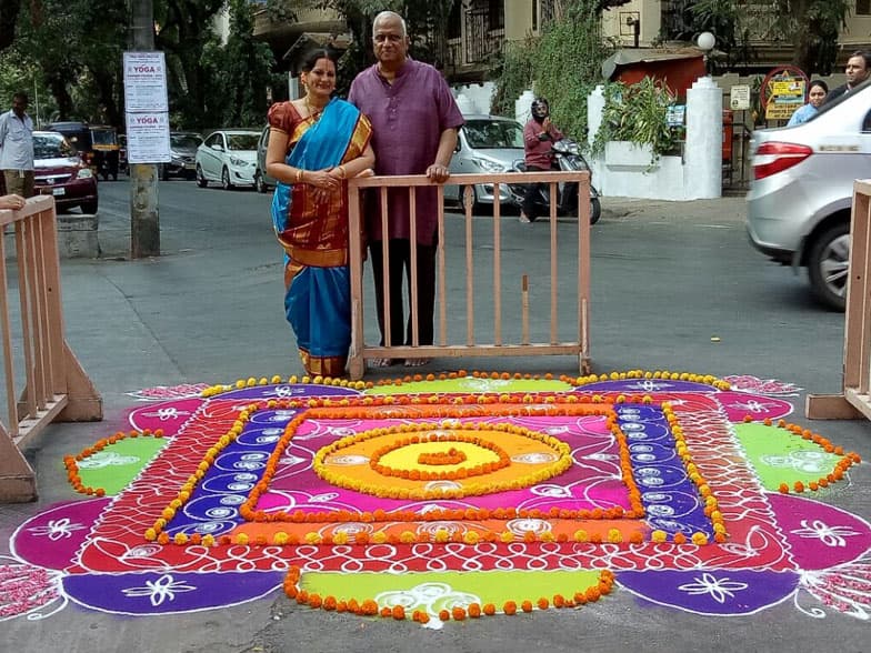 Temple Festival Poo Kolam